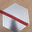 Наклейка на стіну (знижений у ціні товар)  дзеркальна акрил шестигранники 24 штук срібло декор 87041, фото 10