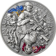 Срібна монета "Україна. Загартована в боях" Ukraine. Battle Hardened, фото 3