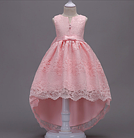 Платье нежно-розовое бальное выпускное нарядное для девочки в садик или школу