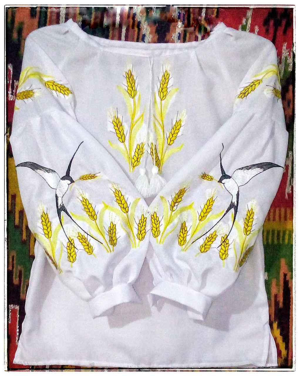 Вишиванка для дівчинки Свобода біла, фото 1