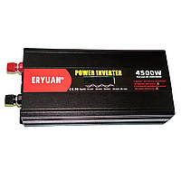 Преобразователь напряжения инвертор Eryuan 4500W LCD DC/AC 12V-220V с чистой синусоидой и вольтметром Black