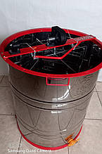 Медогонка 4 рамкова, бак н/ж 304 Поворотна. Касети зварні порошкового покриття