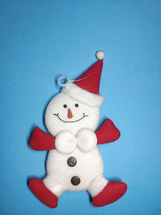 Новорічна прикраса Дід мороз (Сніговик)великий 0108, фото 1