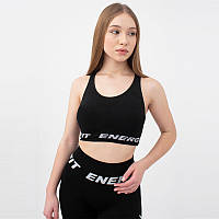 Спортивный бесшовный топ Top fit energy, black