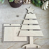 Дерев‘янна заготовка НОВОРІЧНИЙ ЯЩИК З ЯЛИНКОЮ