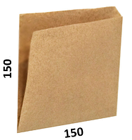 Пакет уголок бумажный 150*150, 100 шт/уп