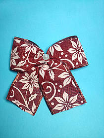 Бант рибон із візерунком 15х12 см