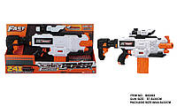 Іграшковий кулемет автоматичний на батарейках з м'якими набоями у магазині (24 шт.) та прицілом