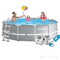 Каркасный бассейн Intex 26716 - 6, 366 x 99 см (4 г/ч, 3 785 л/ч, тент, подстилка, лестница, набор для ухода)