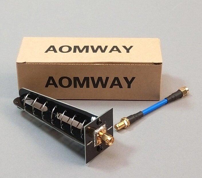 Антена 5645-5780/5970-6090MHz 14dBi RHCP Aomway, 8-ми виткова, спіральна, SMA-male