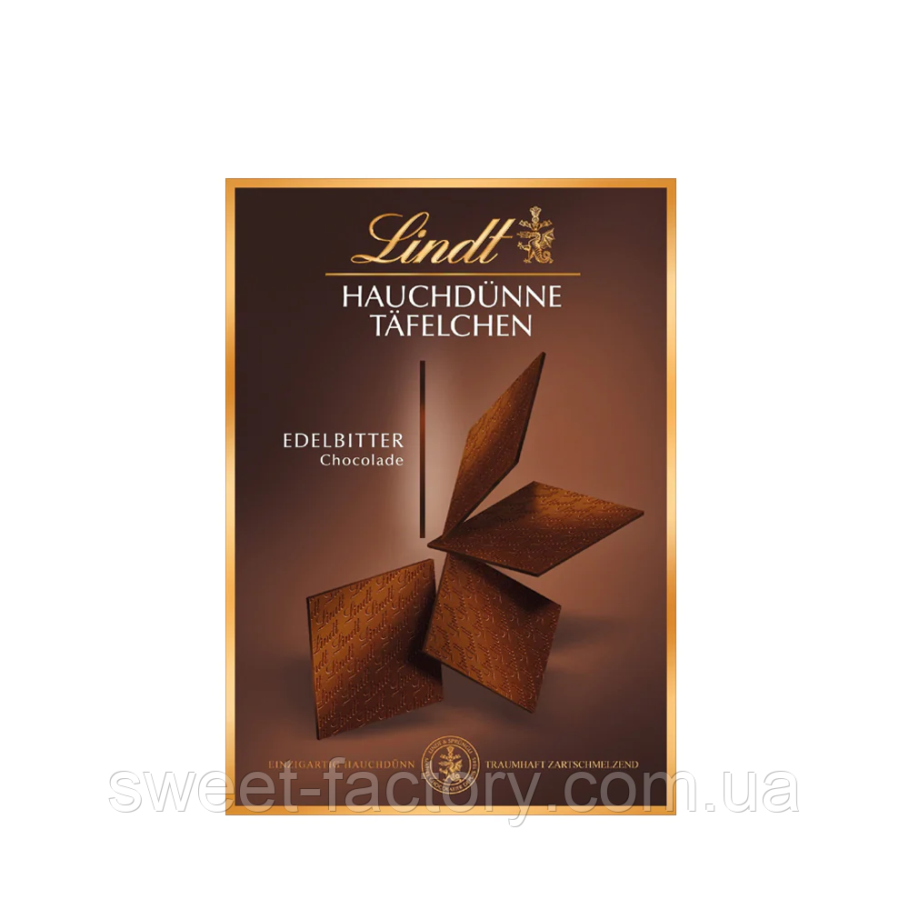 Шоколад Lindt Hauchdunne Tafelchen Edelbitter Schokolade 125g