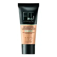 Тональный крем для лица Maybelline New York Fit Me Matte AND Poreless Foundation 112 - Soft Beige (теплый