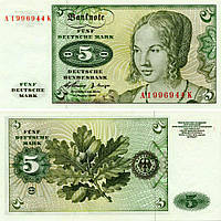 Германия 5 марок 1960 UNC ФРГ (P18)