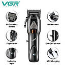 Машинка для стриження волосся VGR Hair Clipper V-653 Voyager, бездротова електробритва, для дому, фото 3