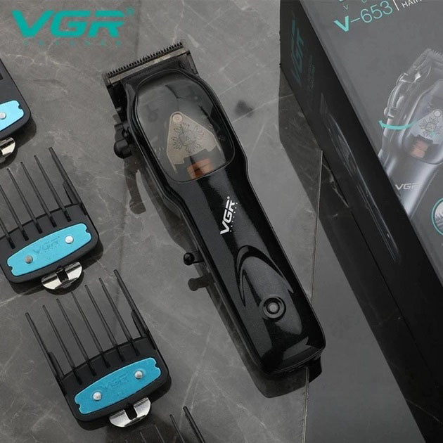 Машинка для стриження волосся VGR Hair Clipper V-653 Voyager, бездротова електробритва, для дому