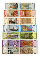 Сирия набор из 7 банкнот 2013-2021 UNC 50, 100, 200, 500, 1000, 2000, 5000 фунтов