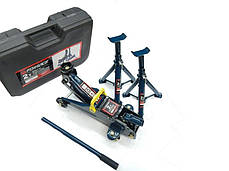 Домкрат підкатний FORSAGE TH12074 2т (130-330мм) з підставками