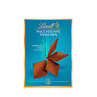 Lindt Hauchdunne Tafelchen Caramel Salz Schokolade 125g