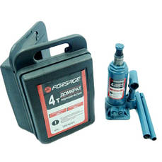 Домкрат пляшковий FORSAGE T90404S 4т з клапаном (180-340мм) в кейсі