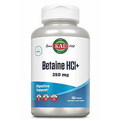 Betaine HCl Plus 250mg - 250 tabs