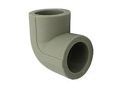 Кутник 90˚ Ø32 поліпропіленовий сірий колір Asco®