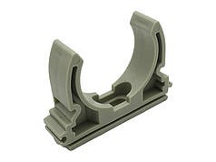 Кліпса Ø 50 поліпропіленова кріплення для труб сірий колір Asco®