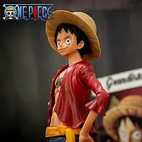 Фигурка, статуэтка Манки Луффи из аниме Ван Пис / One piece 28 см на подставке из ПВХ