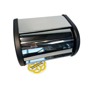 Металева хлібниця для дому, нержавіюча сталь, хром Efor