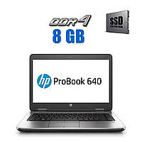 Ноутбук HP Probook 640 G3 / 14" (1920x1080) TN / Intel Core i3-7100U (2 (4) ядра по 2.4 GHz) / | всё для