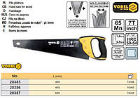 Ножовка дерево l=500 мм 7 зуб/1" VOREL-28387