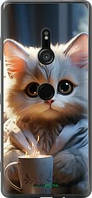 Чехол на Sony Xperia XZ3 H9436 White cat "5646u-1540-2448"