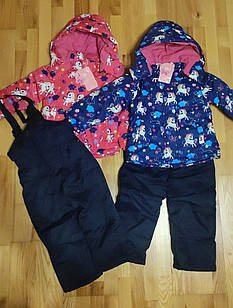 Костюми дитячі на флісі (куртка +комбинезон) для девочек S&D 3-8 лет. оптом LD46