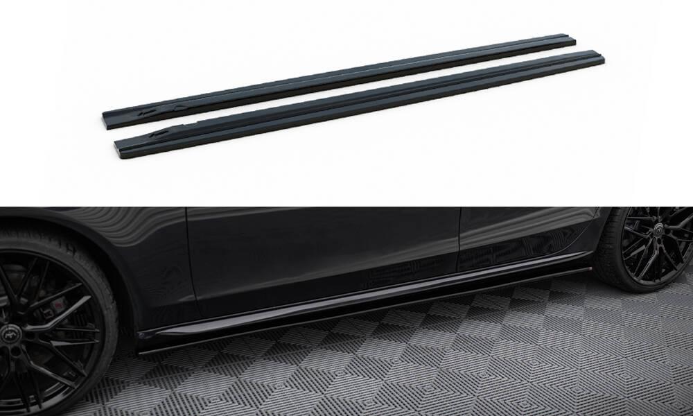 Пороги Audi A4 b8 / S4 B8 (08-16) тюнинг обвес леза сплиттер (V1 на всі версії)