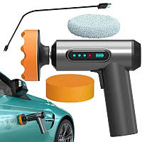 Полірувальна машинка для авто на акумуляторі 4000 mAh LIYANG-02 сірий (GS-106009)