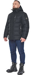 Чоловіча зимова тепла куртка в графітовому кольорі модель 63619 54 (XXL)