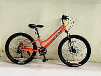 Велосипед Спортивний Corso «OPTIMA» 24" дюйми TM-24215 (1) рама алюмінієва 11``, обладнання Shimano 21