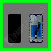 Дисплей Samsung A215 A21 2020 із сенсором та рамкою, чорний (оригінальні комплектуючі)