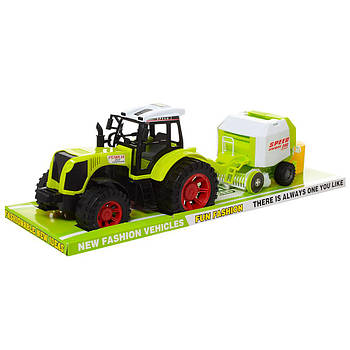 Іграшковий трактор інерційний із причепом 666-130С 51 см