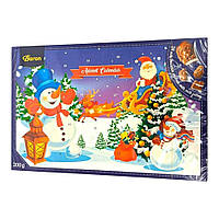 Адвент календар із шоколадними фігурками Baron Chocolate AdventCalendar 200г