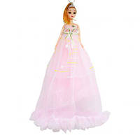 Лялька у рожевій сукні у зірочках у короні 50 см (MiC)