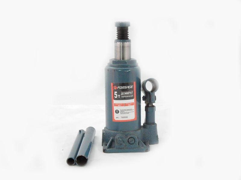 Домкрат бутылочный FORSAGE T90504 5т с клапаном (185-355мм)