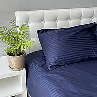 Пододеяльник Stripe Sense Dark Blue сатин-страйп SoundSleep темно-синий 200х220 см