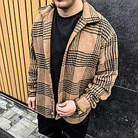 Сорочка в клітинку чоловіча бавовняна весняна, осіння FA 99