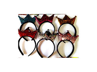 Обруч корона. Карнавальний ободок принцеси