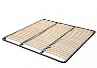 Нестандартный каркас кровати без ножек и усиления нестандартный 200х200 / 69 ламелей, шаг 2.5 см