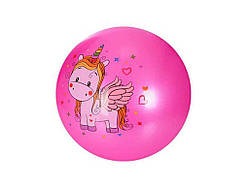 Мяч дитячий 9 дюймів Єдиноріг бузковий 60г MS 3507 ТМ METR