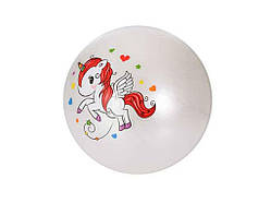 Мяч дитячий 9 дюймів Єдиноріг перламутровий 60г MS 3507 ТМ METR