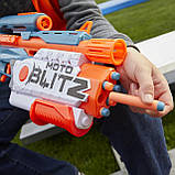 Бластер Nerf Elite 2.0 Motoblitz CS-10. Нерф Еліт Мотобліц 2-в-1. Напівавтоматичний / помповий бластер, фото 5