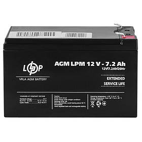 Акумулятор AGM LPM 12V - 7.2 Ah LogicPower 3863