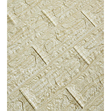 Самоклеюча 3D панель Смугаста цегла Бежевий 700x770x5 мм, фото 2